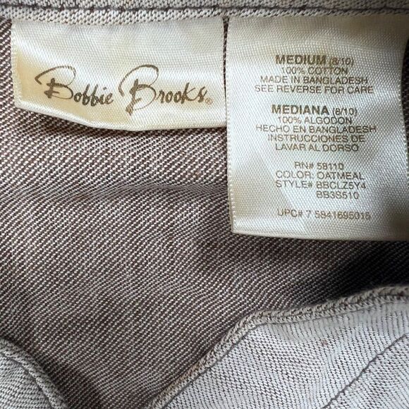 Vintage Y2K Tan Floral Cottagecore Granola Girl Button Up Vest Sleeveless Top /M - Picture 5 of 5